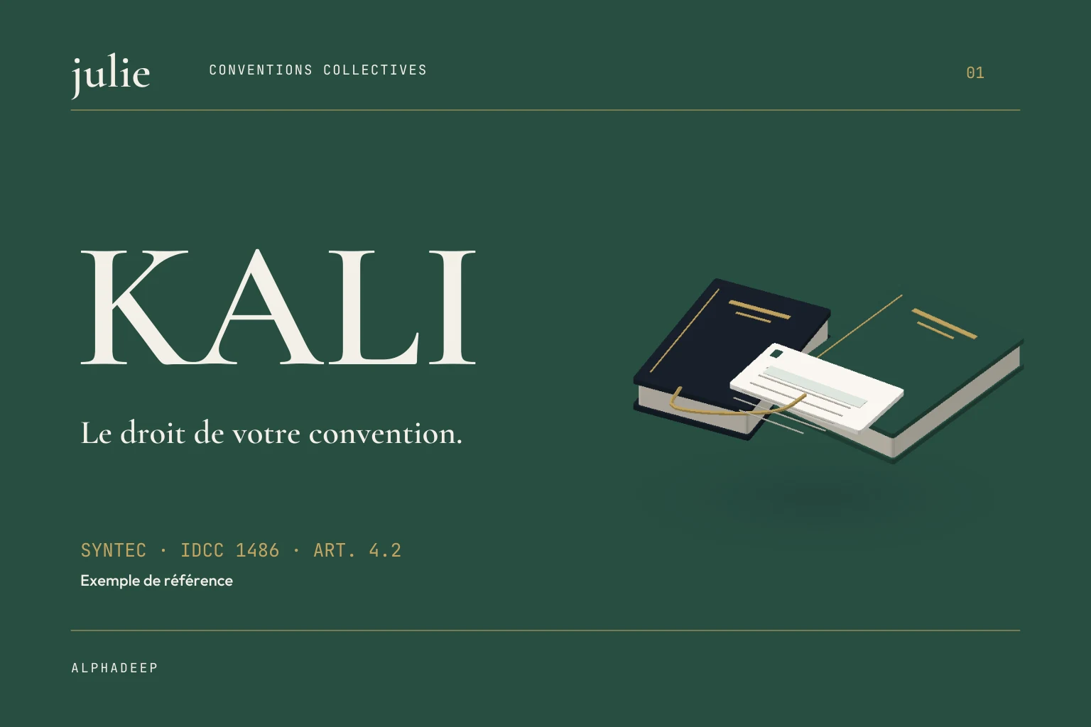 Illustration Julie KALI reliant le code du travail à l’article 4.2 de Syntec