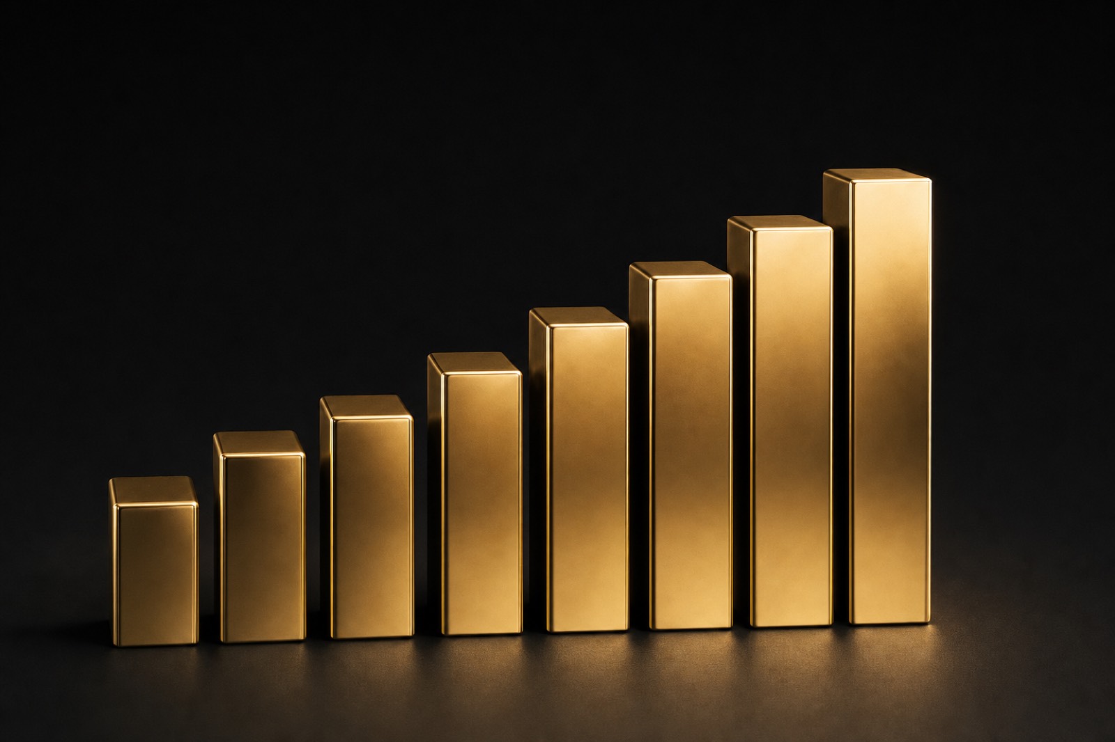 Sept dalles dorées ascendantes en podium — classement des IA juridiques