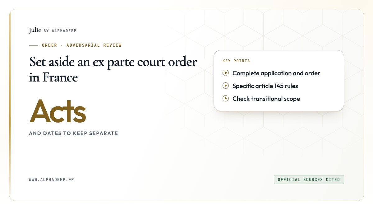 Retraction: distinguish legal basis, order and formal service.